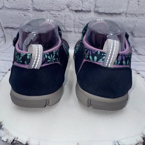 Keen Seacamp CNX Girls Lilac Sky Blue/Purple Floral Water Sandals Size 5 - Picture 7 of 12